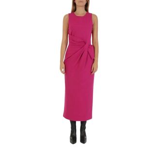 Emporio Armani Midi Jurk - Dames - Casual kleedjes - Roze - M - Kleedjes