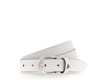 Mustang Lederg&uuml;rtel MUSTANG, Damen, Gr. 100, weiss (100, wei&szlig;), Rindsleder, G&uuml;rtel Lederg&uuml;rtel, Pull-Up-Leder mit Vintagecharakter, in schmaler Form, 2,5 cm