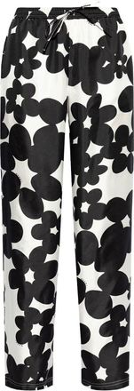 Marni Dillies print silk trousers - Black