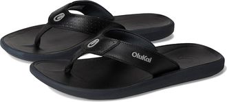 Olukai Pili Mens Sandals Lava Rock/Lava Rock : 10 D - Medium, Leather