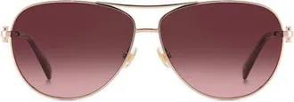 Kate Spade New York melly 60mm gradient pilot sunglasses in Rose Gold/pink Ds at Nordstrom