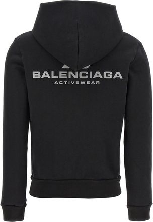 Balenciaga Womens Black Cotton Sweatshirt Clothing