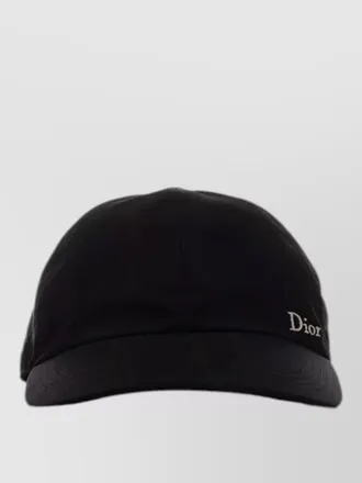 Dior curved brim baseball cap logo detail