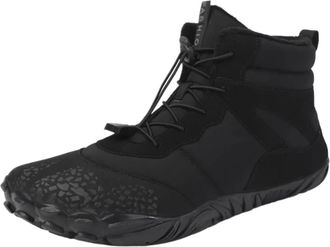 Generic Snow Boots Mens Autumn Winter Anti Slip Durable Comfortable Snow Soft Camping Sports Casual Shoes(Black,37)