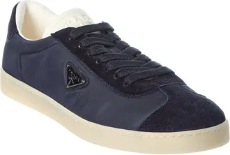 Prada Nylon & Suede Sneaker
