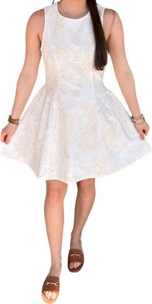 Entro Womens Milano Mini Dress In Cream