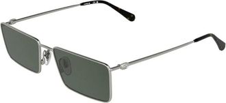 Lacoste Icons Metal Rechthoekige Bril - Heren - Zonnebrillen - Grijs - 56 MM - Accessoires