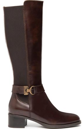 Nero Giardini Womens Tall Block Heel Boot In Brown
