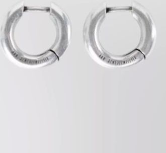 Ann Demeulemeester mariela anatomic loop earrings engraved detail