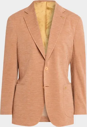 Stefano Ricci Men & apos;s Wool Jersey Knit Single-Breasted Blazer