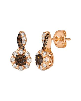 Le Vian Chocolate Solitaire 14K Rose Gold 0.75 Ct. Tw. Diamond Drop Earrings