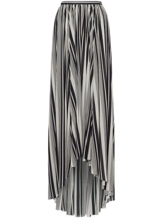 Philosophy di Lorenzo Serafini striped maxi skirt - women - Polyamide - 38 - Black