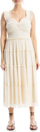 Max Studio Sleeveless Midi Dress in Antqwhte-Antique White at Nordstrom Rack, Size X-Small