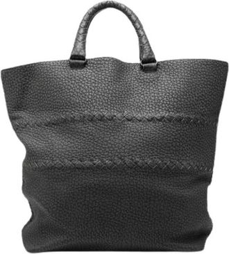 Bottega Veneta Pre-owned Tote Bag - Dames - Vintage Shopper - Grijs - ONE Size - Leer - Vintage