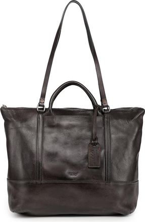 OLD TREND Crocus Genuine Leather Spacious Carryall Tote in Grey at Nordstrom