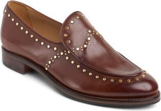 The Office of Angela Scott Miss Cecilia Studded Loafer in Walnut at Nordstrom, Size 7.5Us