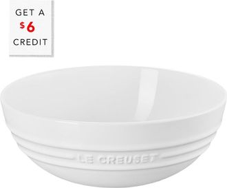 LE CREUSET Multi Bowl White With $6 Credit