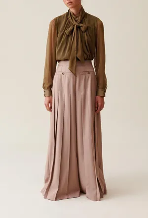 Claudie Pierlot Blouse lavalli&egrave;re carreaux fluide