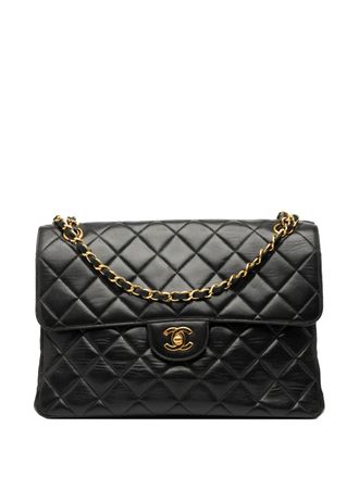 Chanel 1996-1997 Jumbo Quilted Lambskin Double Sided Flap shoulder bag - Black