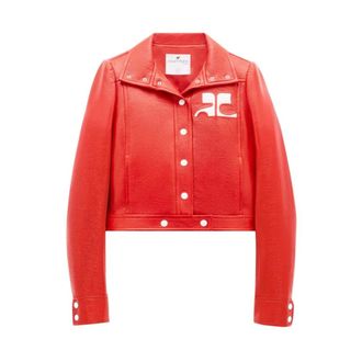 Courr&egrave;ges Light Jackets, female, Red, Size: 2XS Light Jacket