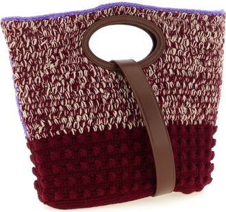 Marni Knotty Top Handle Bag - Burgundy