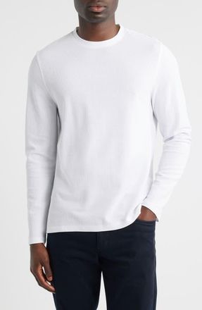 Robert Barakett Sorrell Long Sleeve Cotton Blend T-Shirt in White at Nordstrom, Size Xx-Large