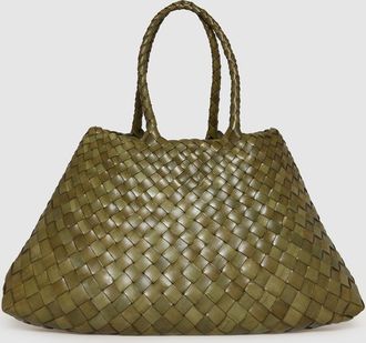 Dragon Diffusion Sac Santa Croce Small Cuir Kaki