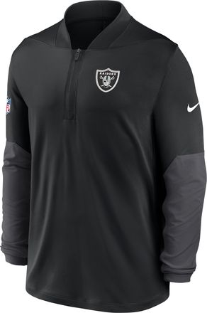 Nike Las Vegas Raiders Feel The Pressure Nike Mens Dri-FIT NFL 1/2-Zip Top in Black | 03BA166N8D-RZB