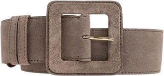 Fabiana Filippi High-Waisted Suede Belt - Dames - Riemen - Grijs - M - Leer - Accessoires