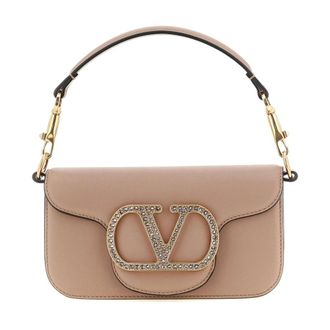 Valentino Garavani Bolso de Hombro VLogo Chain - Bags - Mujer - Beige - ONE SIZE