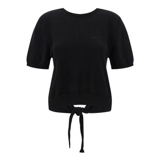 Ganni Knitwear - female - Ganni - Round-neck Knitwear - Black - XS - Knitwear