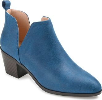 Journee Collection JOURNEE Lola Patterned Ankle Bootie in Blue at Nordstrom Rack, Size 7.5