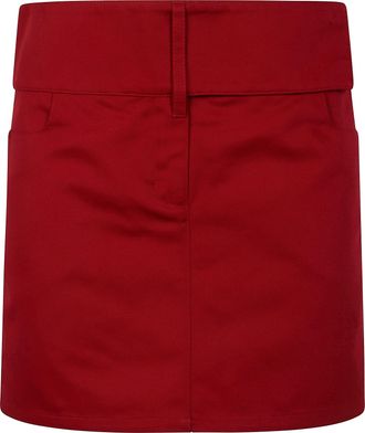 Courrèges Mini Skirt Belted Polycotton