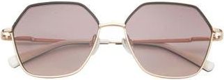 Ted Baker 57mm Oversize Sunglasses in Gold at Nordstrom Rack