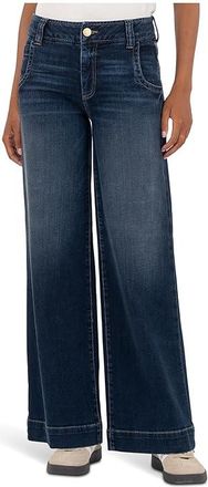 Kut from the Kloth Meg High-rise Over Size Wide Stitch In Unequalled Womens Clothing Unequalled : 16 31, Cotton/Denim/Polyester