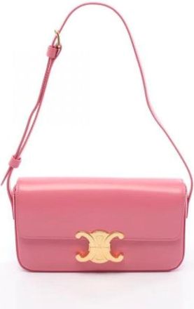 Celine Pre-owned Shoulder Bags, female, Pink, Size: ONE SIZE Pre-owned Leather celine-bags