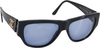 Chanel Pre-owned Accessories, female, Black, Size: ONE SIZE Pre-owned Plastic Sunglasses