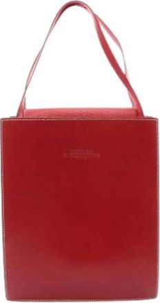 Herm&egrave;s Pre-owned Vintage Tote Bag - Dames - Vintage Shopper - Rood - ONE Size - Leer - Vintage