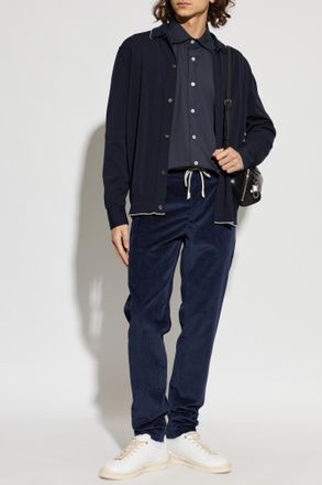 Eleventy Corduroy Trousers, Mens, Navy Blue
