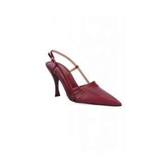 Michael Kors Schoenen, Dames, Rood, 38 1/2 EU, Leer, Haisley Slingback Pump