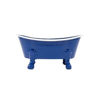Foreside Home And Garden Blue Enamel Bathtub Soap Dish Planter Metal at Nordstrom