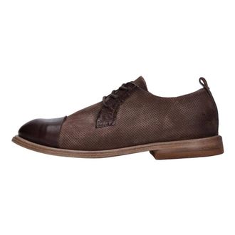 A.S.98 Lederen en su&egrave;de veterschoenen - Heren - Veterschoenen - Bruin - 41 EU - Su&egrave;de - Schoenen