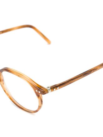 Lunor round frame glasses - Brown