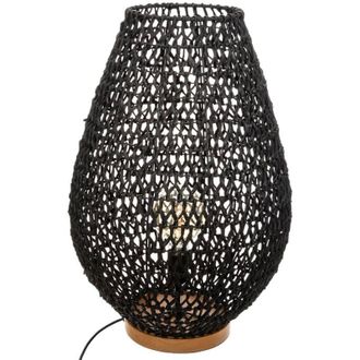 Atmosphera Atmosphera - L&aacute;mpara &laquo;etel&raquo; Negro - Metal Y Papel H 55 Cm Cr&eacute;ateur DInt&eacute;rieur