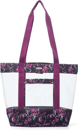 Baggallini Carry Away Clear Shoulder Bag Tote with Removable Pouch