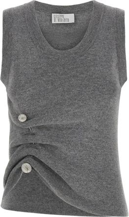 Giuseppe Di Morabito Truien & Vesten, Dames, Grijs, S, Wol, Tops