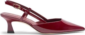 Stuart Weitzman Vinnie 50 Slingback - Dames - Pumps - Bruin - 37 1/2 EU - Leer - Schoenen
