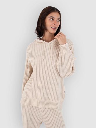Hurley Hurley Lane Way Rib Knit Felpa con Cappuccio bianco