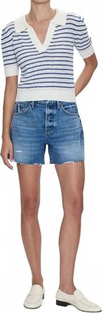 Pistola Denim Andie High Rise Vintage Cut Off Short In Thesis Distressed