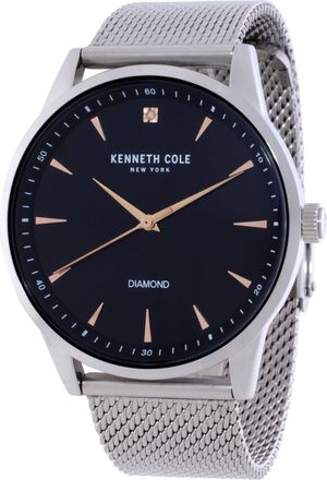 Kenneth Cole Diamond Quartz Black Dial Mens Watch KCWGG2186403